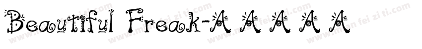 Beautiful Freak字体转换